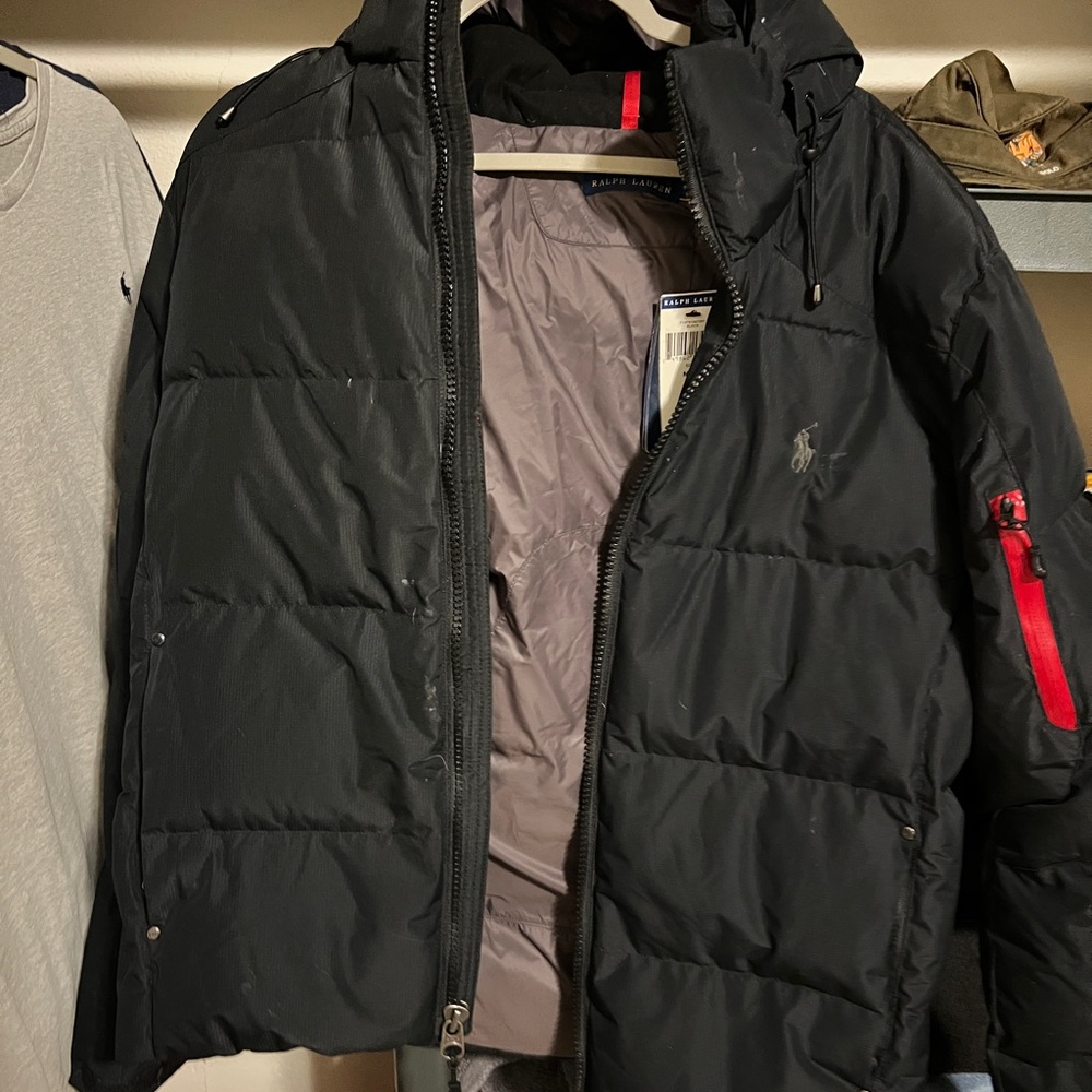 Ralph Lauren Black Puffer Jacket for Men